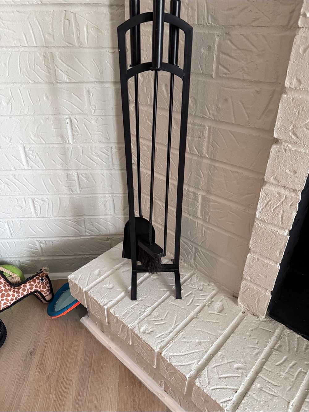 Black Fireplace Tool Set - Sturdy Hearth Tools